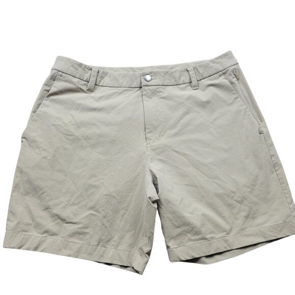 Lululemon Commission Shorts Mens 34 Beige Preppy Chino - Picture 1 of 7